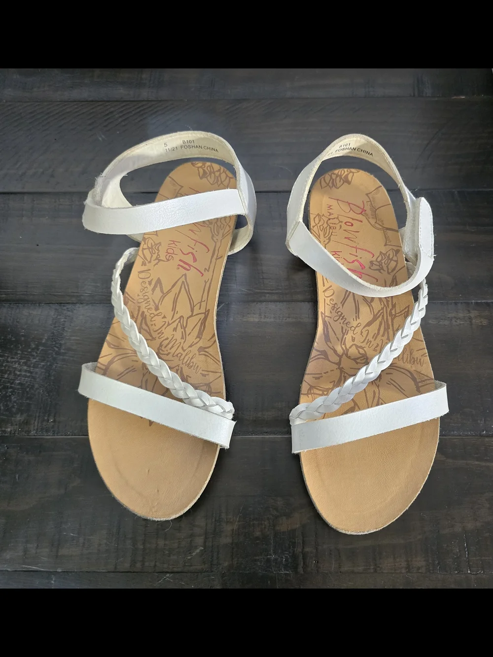 Malibu White Braided Ankle-Strap Sandals